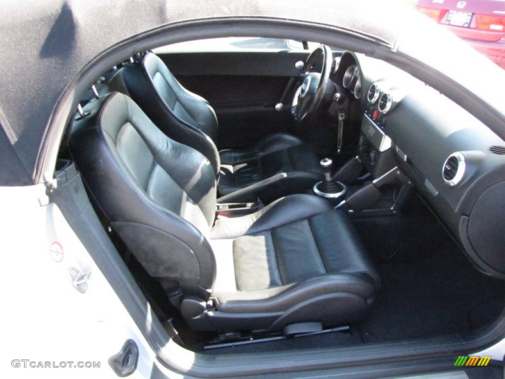 Ebony Black Interior 2001 Audi TT 1.8T Roadster Photo #55879555