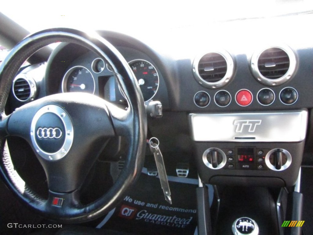 2001 Audi TT 1.8T Roadster Ebony Black Dashboard Photo #55879573