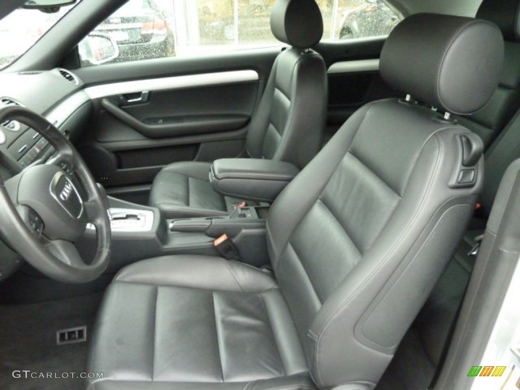 Black Interior 2009 Audi A4 2.0T quattro Cabriolet Photo #55880182