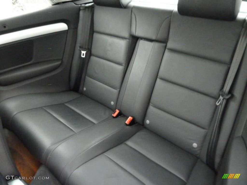 Black Interior 2009 Audi A4 2.0T quattro Cabriolet Photo #55880191