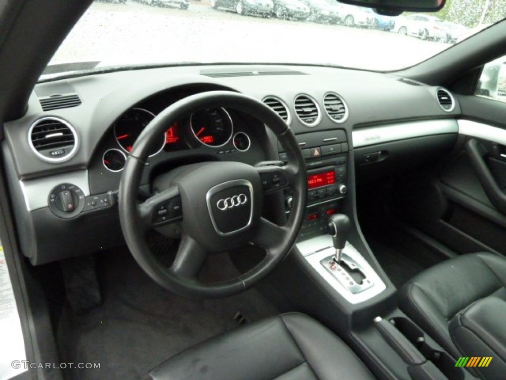 2009 Audi A4 2.0T quattro Cabriolet Black Dashboard Photo #55880200