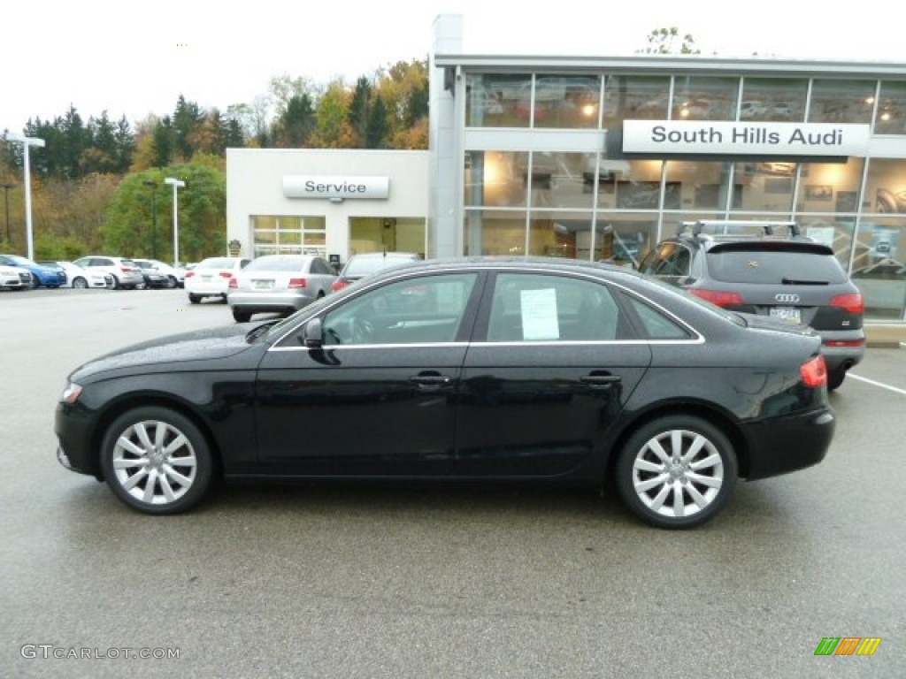 2009 A4 2.0T Premium quattro Sedan - Brilliant Black / Black photo #2