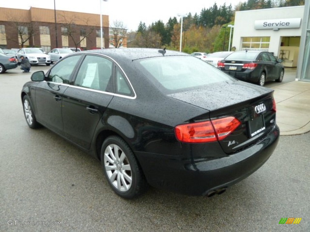 2009 A4 2.0T Premium quattro Sedan - Brilliant Black / Black photo #3