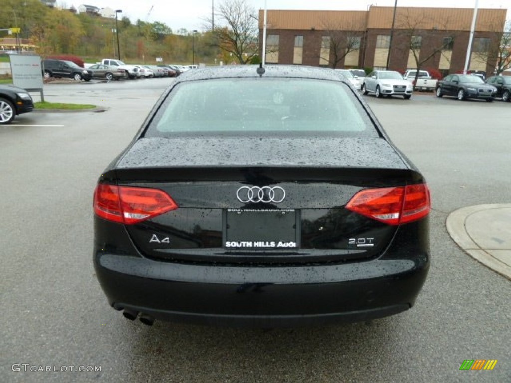 2009 A4 2.0T Premium quattro Sedan - Brilliant Black / Black photo #4