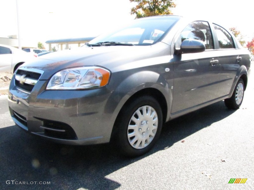 2007 Aveo LS Sedan - Medium Gray / Charcoal Black photo #1