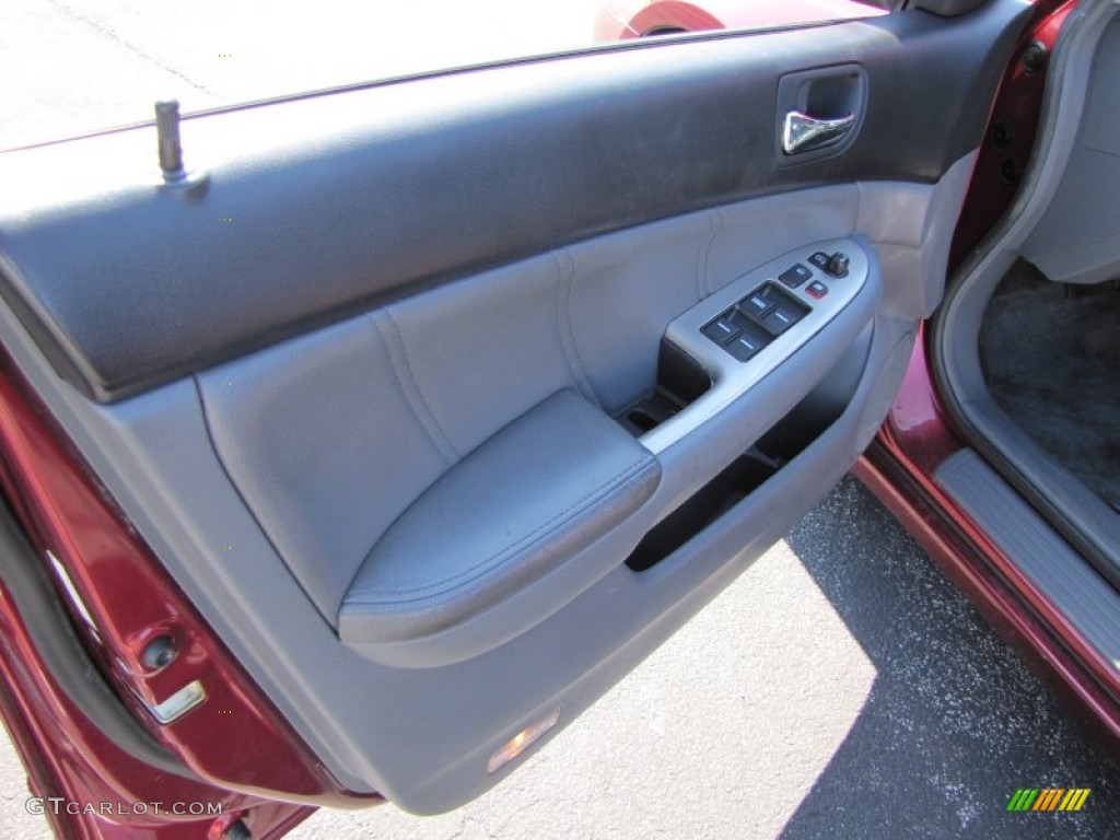 2005 Accord EX-L V6 Sedan - Redondo Red Pearl / Gray photo #7