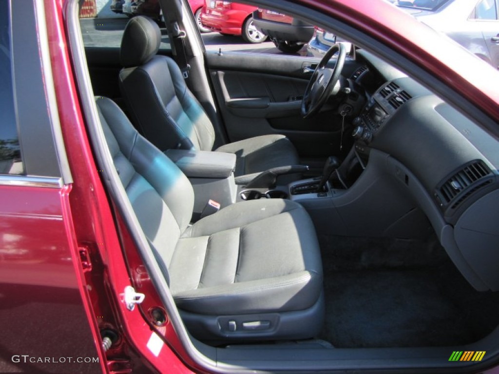 2005 Accord EX-L V6 Sedan - Redondo Red Pearl / Gray photo #10