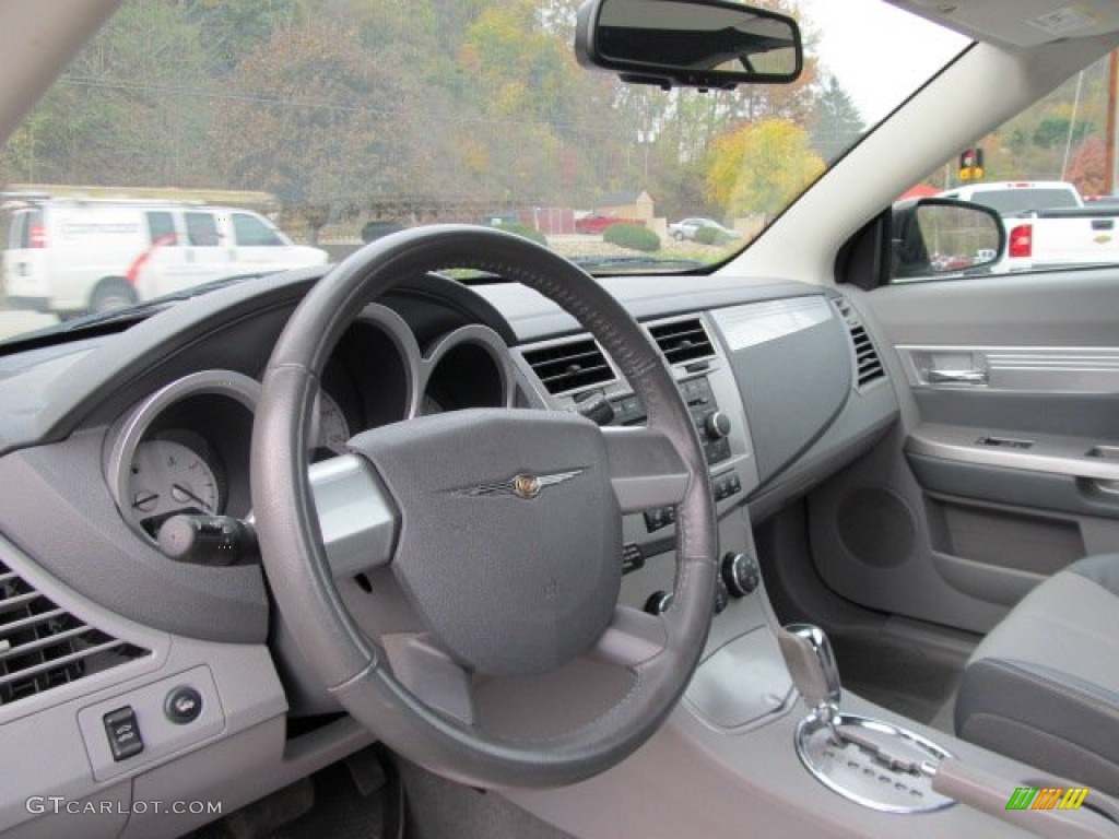 2008 Chrysler Sebring Touring Convertible Dark Slate Gray/Light Slate Gray Steering Wheel Photo #55880929