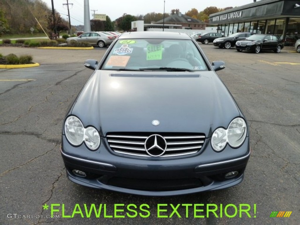 2004 CLK 500 Coupe - Cadet Blue Metallic / Ash photo #6
