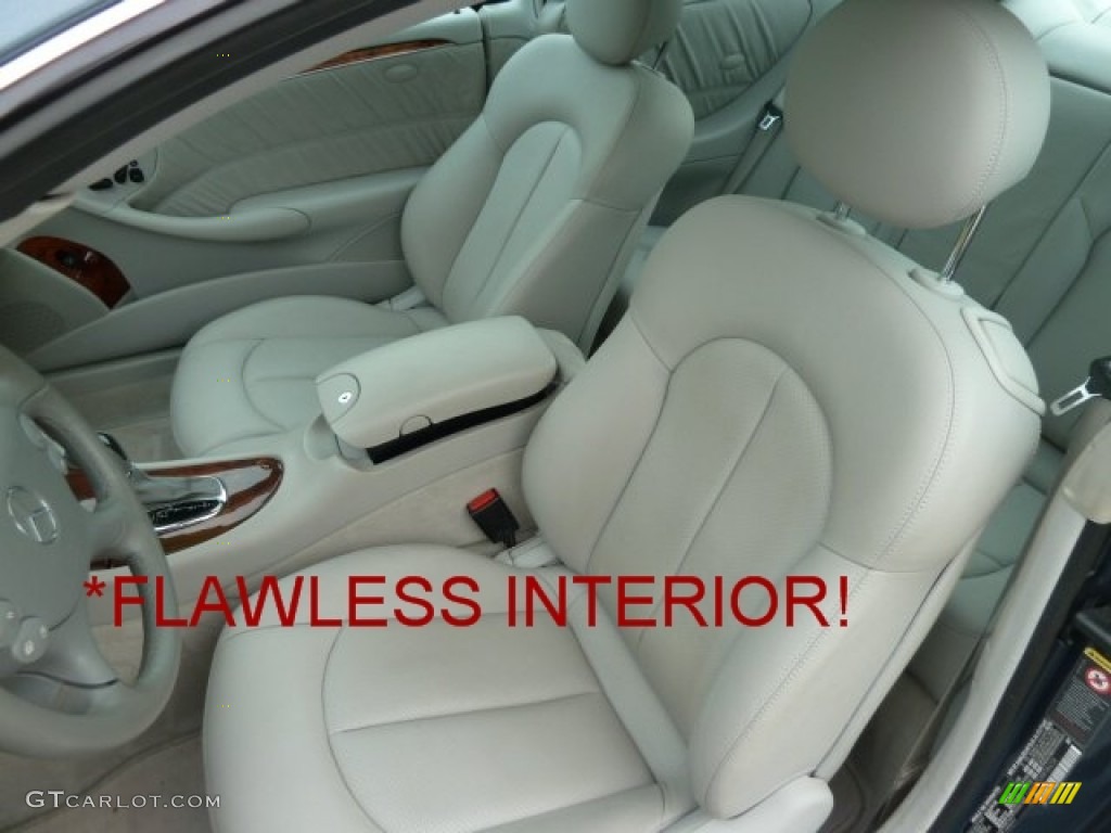 2004 CLK 500 Coupe - Cadet Blue Metallic / Ash photo #8