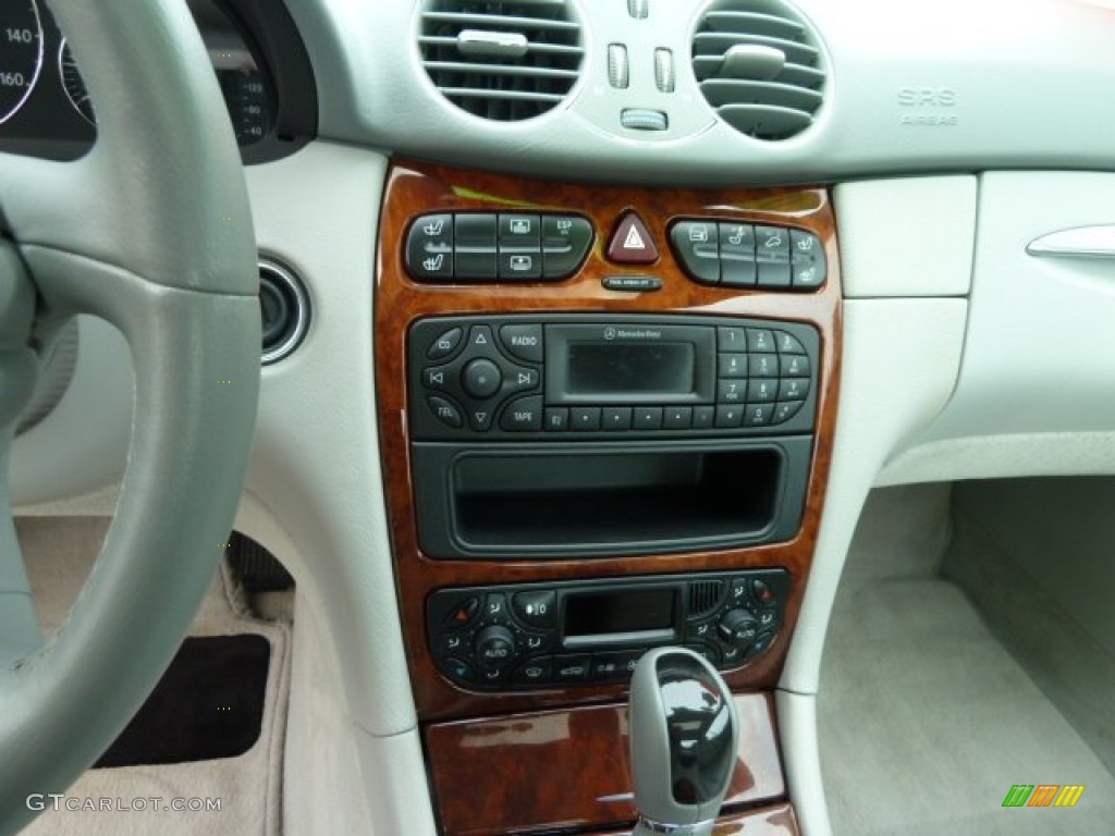 2004 CLK 500 Coupe - Cadet Blue Metallic / Ash photo #13