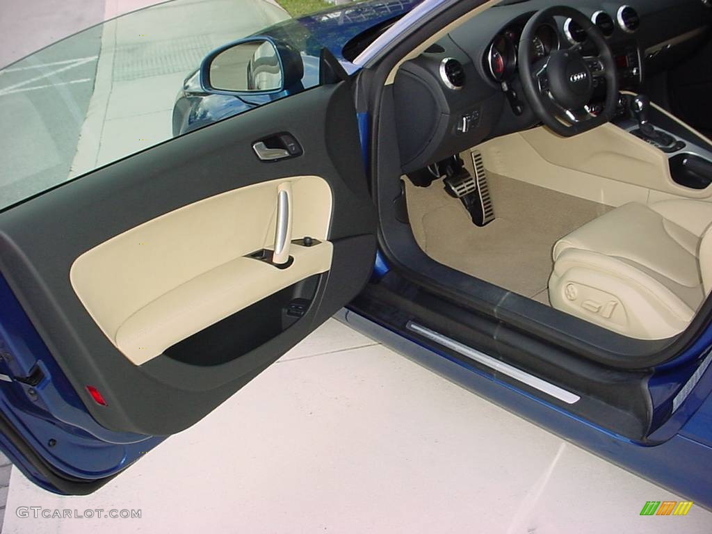 2008 TT 2.0T Coupe - Ocean Blue Pearl Effect / Luxor Beige photo #8