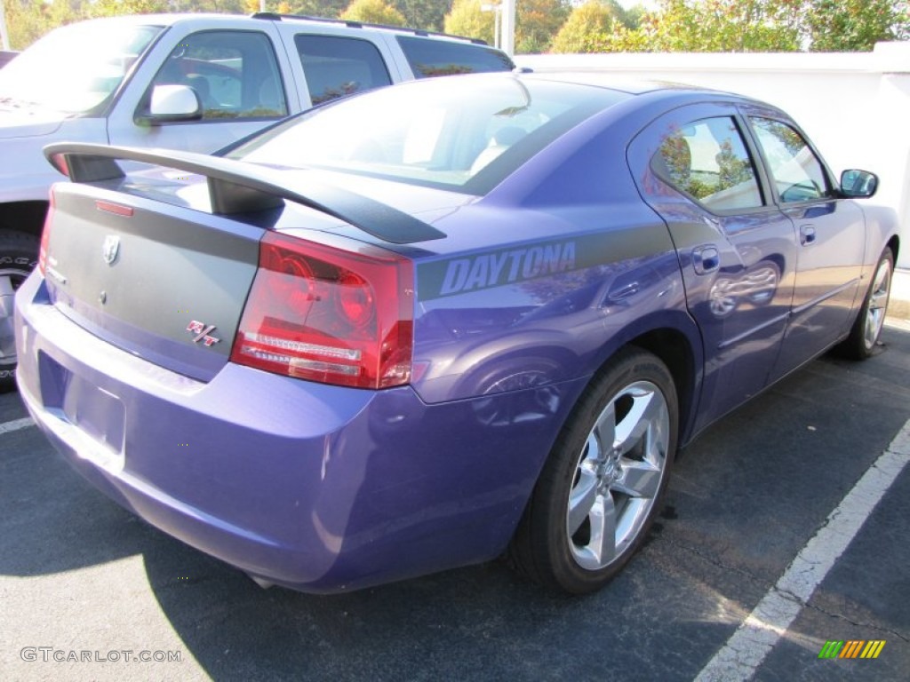 2007 Charger R/T Daytona - Plum Crazy Pearl / Dark Slate Gray/Light Graystone photo #3