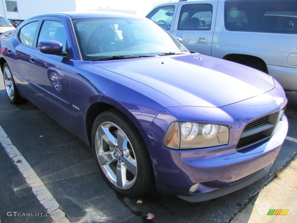 2007 Charger R/T Daytona - Plum Crazy Pearl / Dark Slate Gray/Light Graystone photo #4