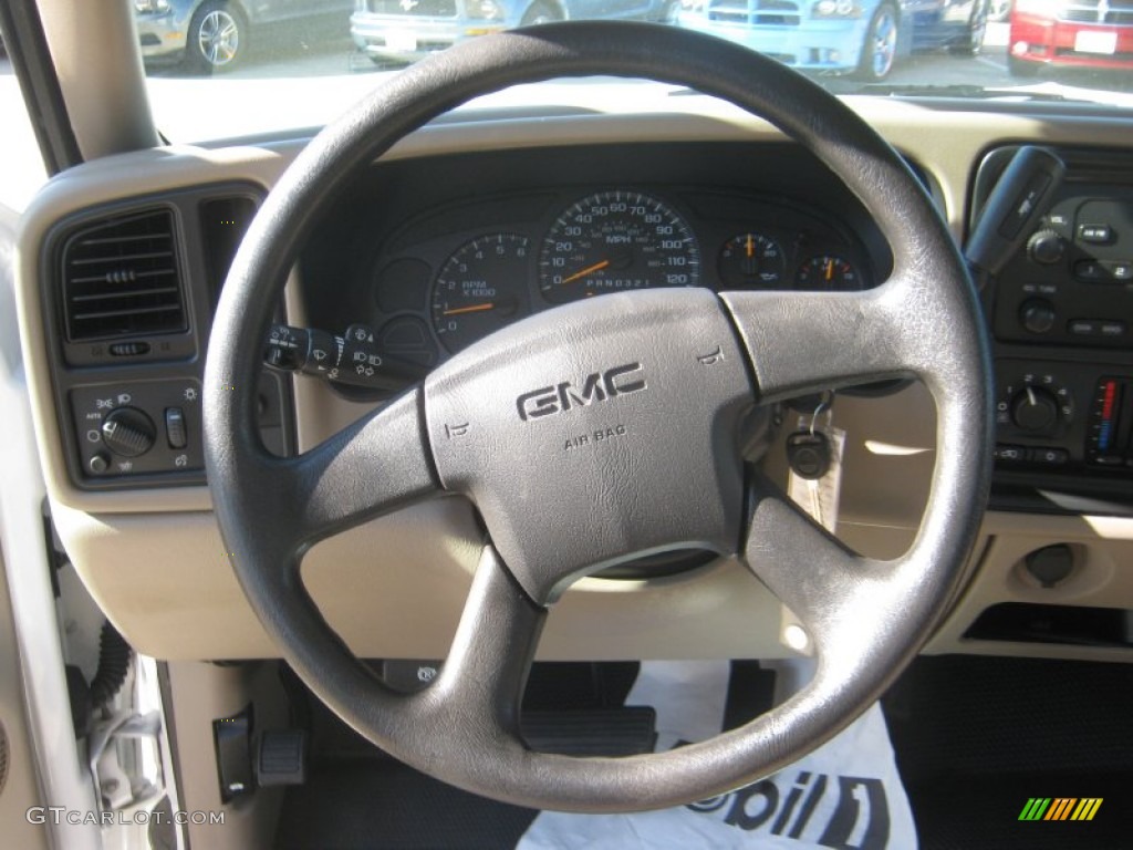 2006 GMC Sierra 1500 Extended Cab Neutral Steering Wheel Photo #55883659