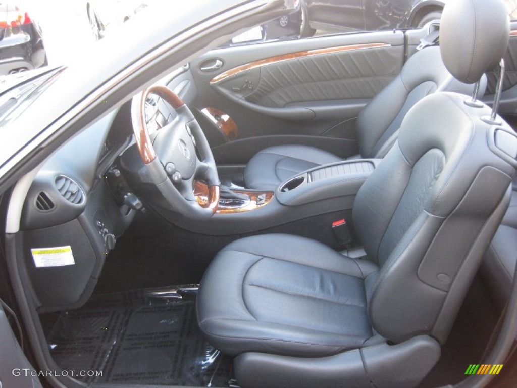2009 CLK 350 Cabriolet - Black / Black photo #17