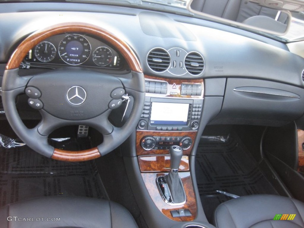 2009 CLK 350 Cabriolet - Black / Black photo #20