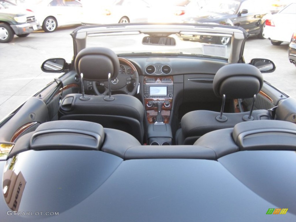2009 CLK 350 Cabriolet - Black / Black photo #21