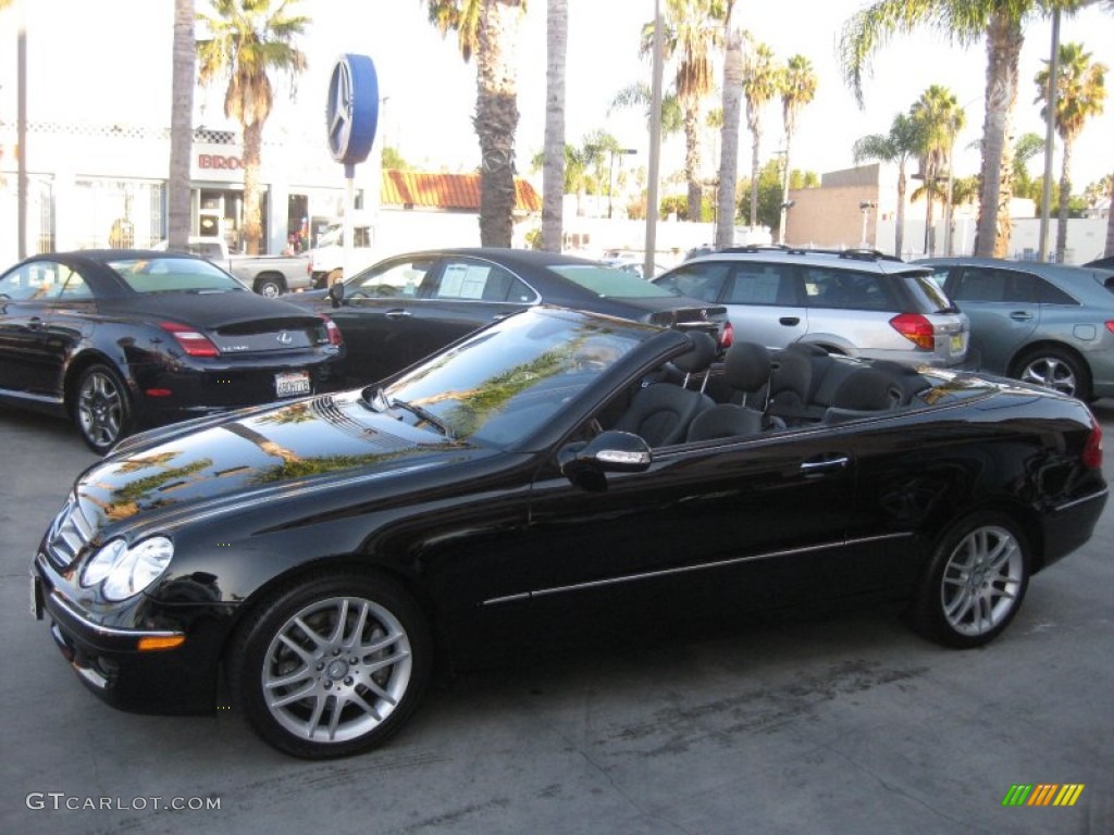 2009 CLK 350 Cabriolet - Black / Black photo #22