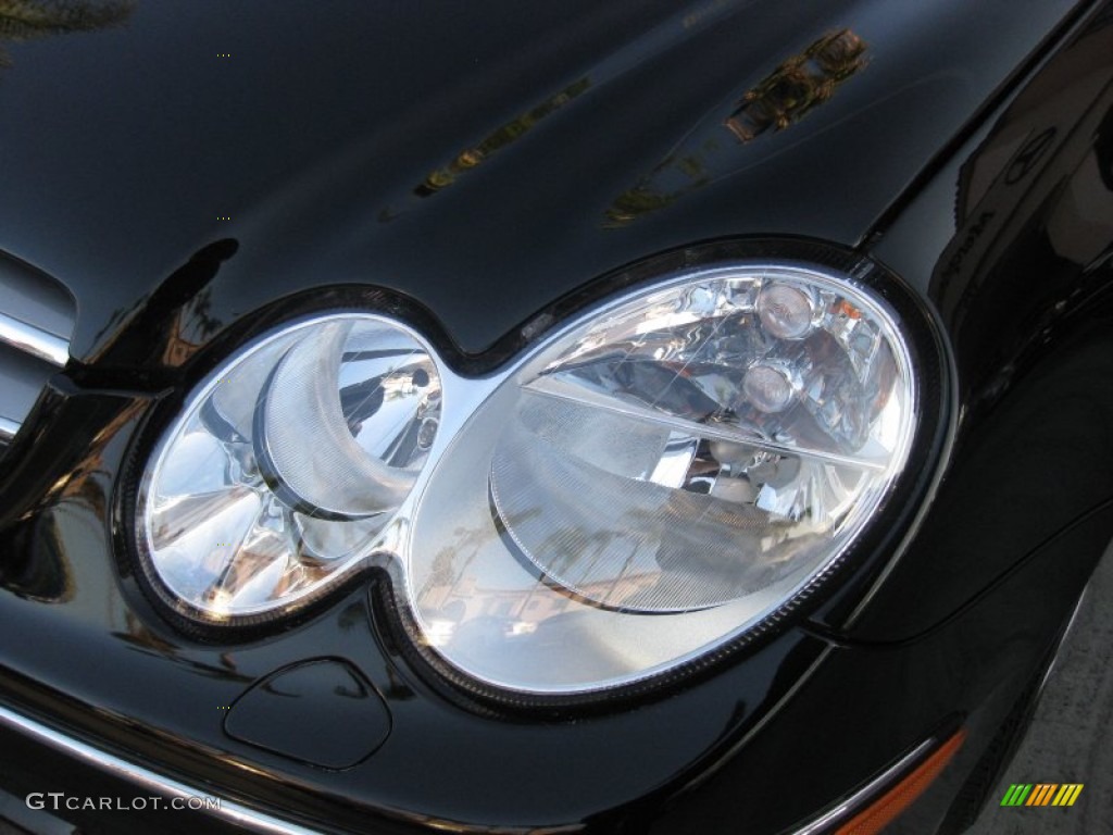 2009 CLK 350 Cabriolet - Black / Black photo #23
