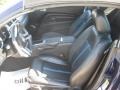 Charcoal Black/Grabber Blue 2010 Ford Mustang GT Premium Convertible Interior Color