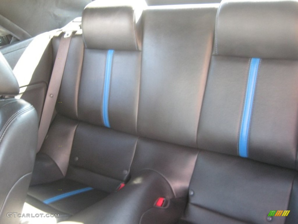 Charcoal Black/Grabber Blue Interior 2010 Ford Mustang GT Premium Convertible Photo #55884364