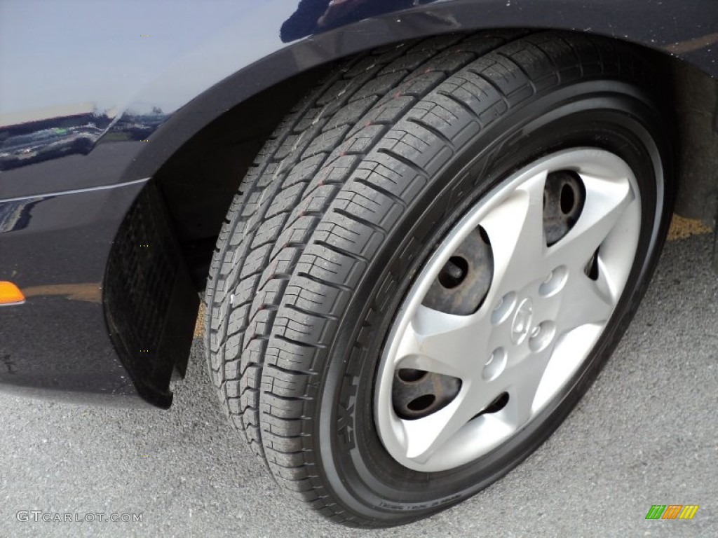 2006 Elantra GLS Sedan - Moonlit Dark Blue / Gray photo #5