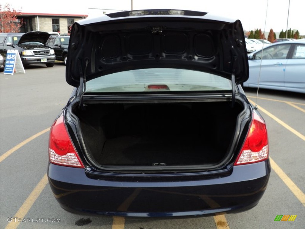 2006 Elantra GLS Sedan - Moonlit Dark Blue / Gray photo #10