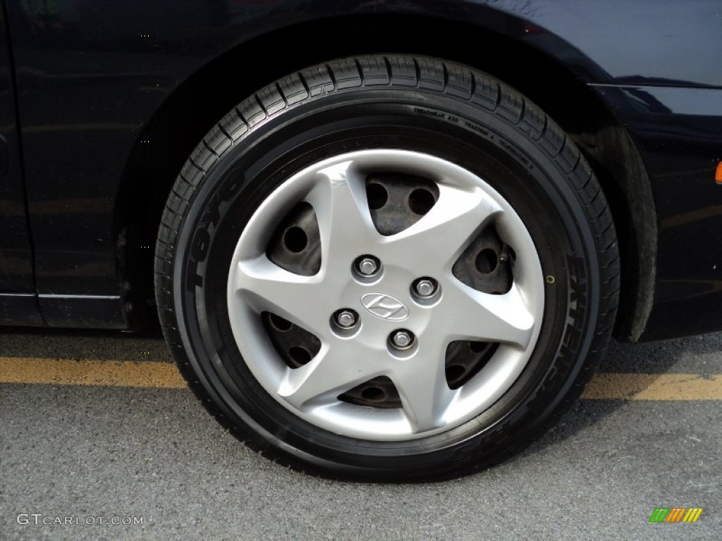 2006 Elantra GLS Sedan - Moonlit Dark Blue / Gray photo #17