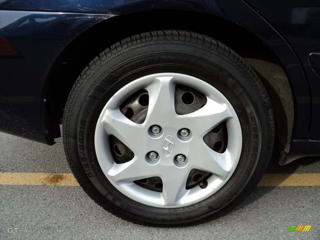 2006 Elantra GLS Sedan - Moonlit Dark Blue / Gray photo #18