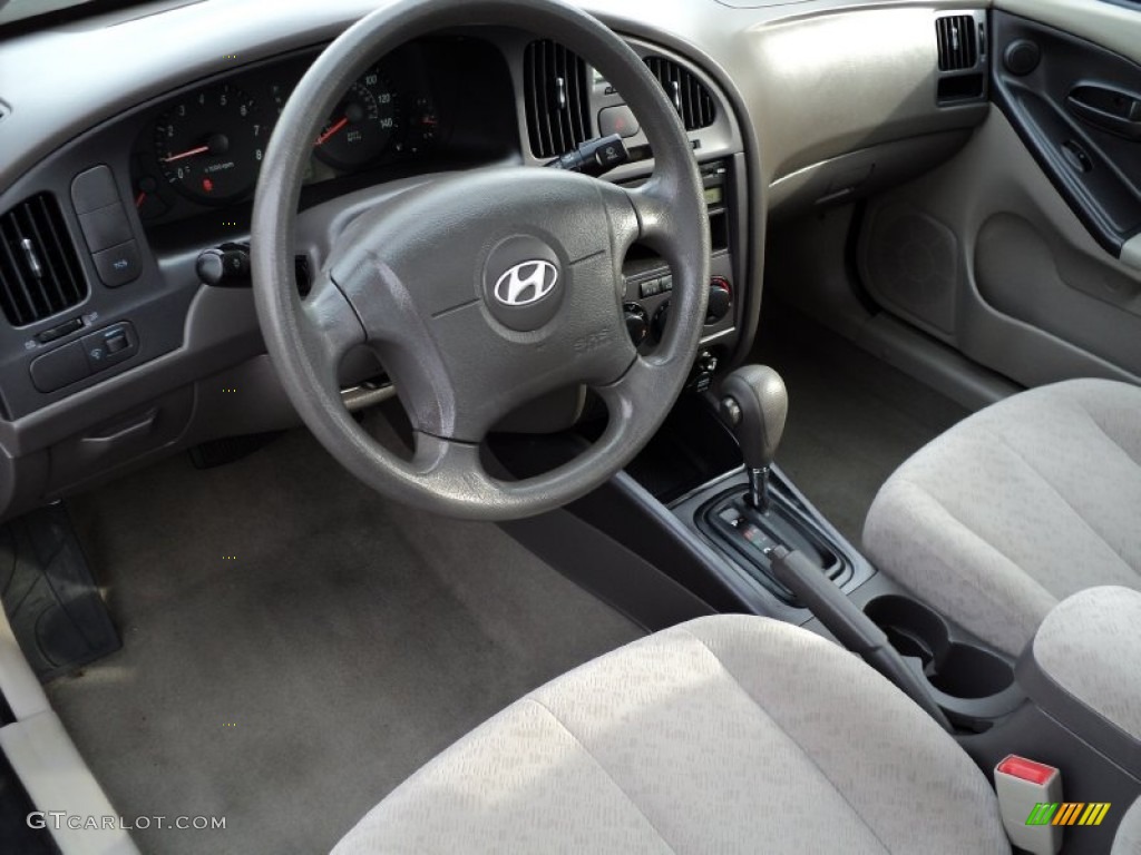 2006 Elantra GLS Sedan - Moonlit Dark Blue / Gray photo #21