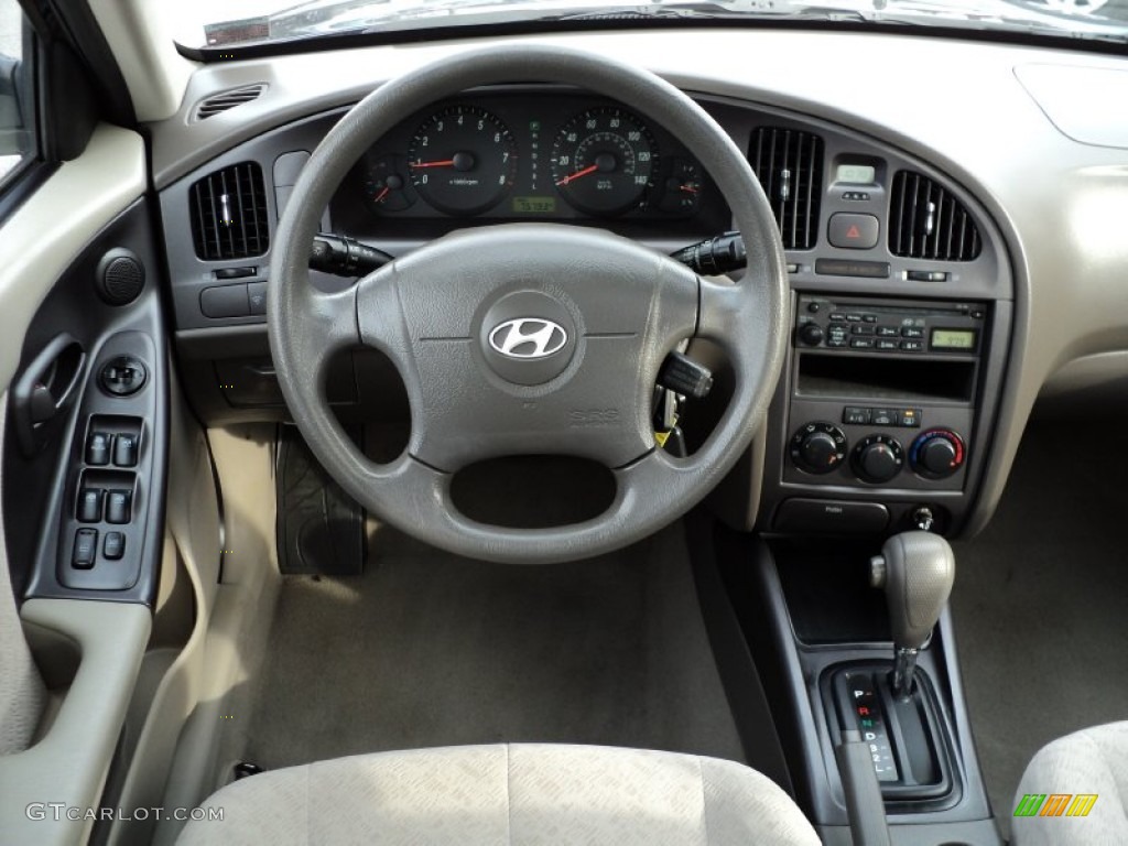 2006 Elantra GLS Sedan - Moonlit Dark Blue / Gray photo #25