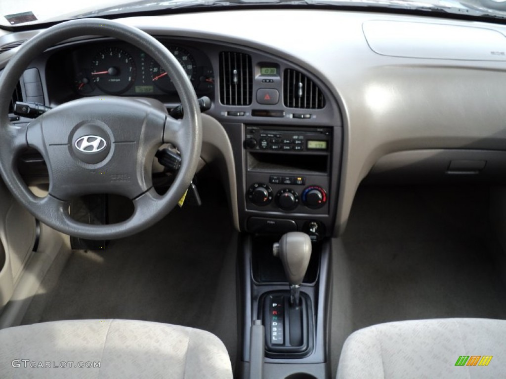 2006 Elantra GLS Sedan - Moonlit Dark Blue / Gray photo #26