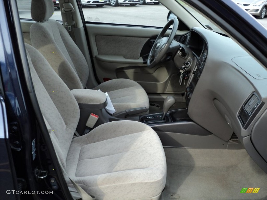 2006 Elantra GLS Sedan - Moonlit Dark Blue / Gray photo #30