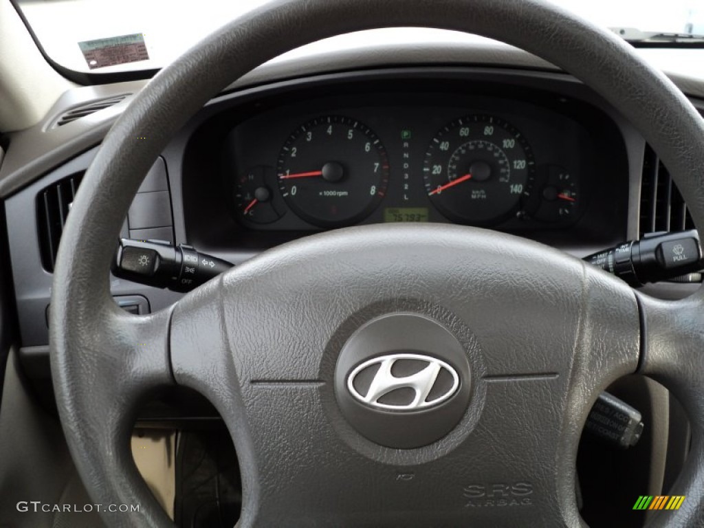 2006 Elantra GLS Sedan - Moonlit Dark Blue / Gray photo #34