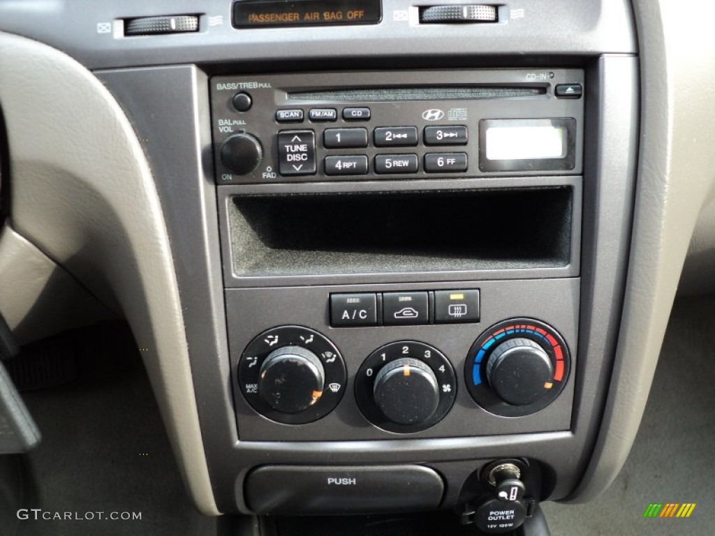 2006 Elantra GLS Sedan - Moonlit Dark Blue / Gray photo #37