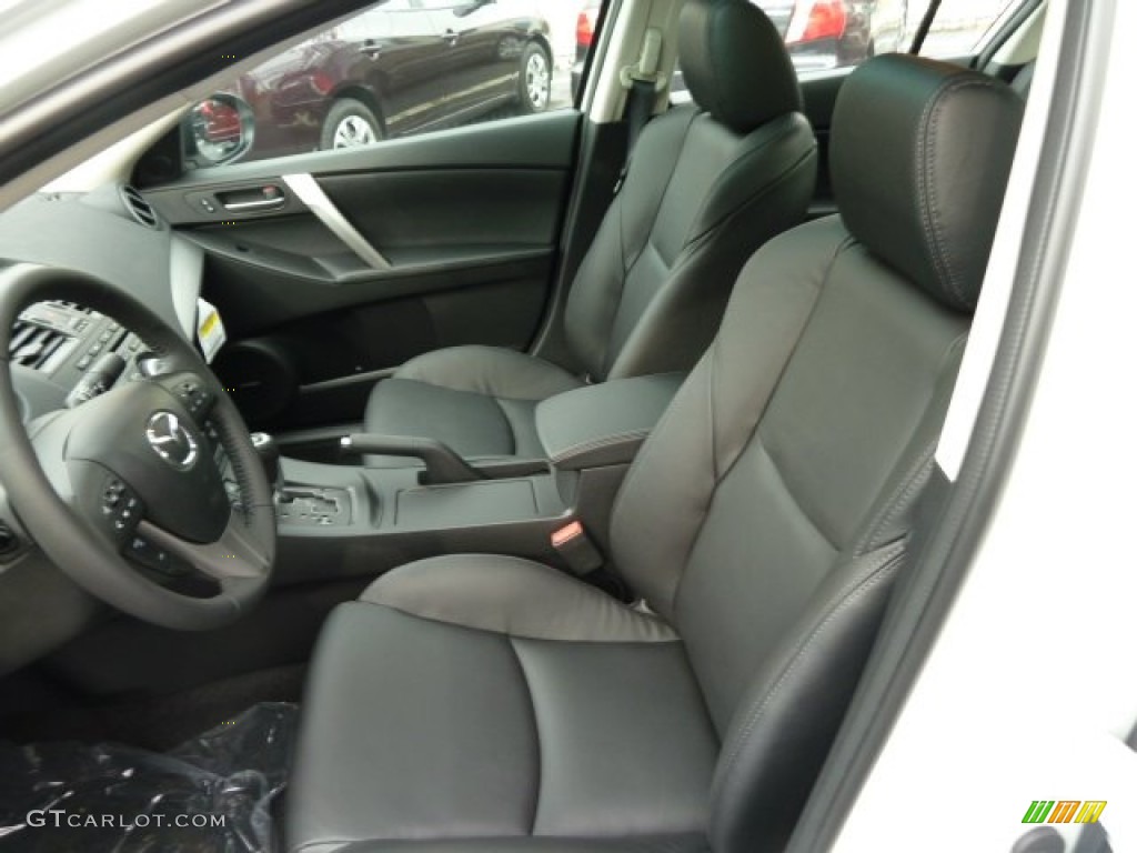 Black Interior 2012 Mazda MAZDA3 i Grand Touring 4 Door Photo #55885069