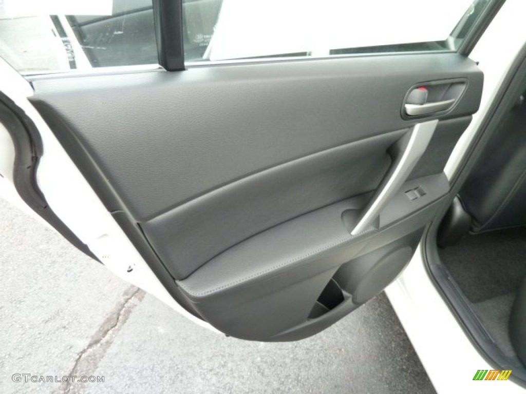 2012 Mazda MAZDA3 i Grand Touring 4 Door Black Door Panel Photo #55885097