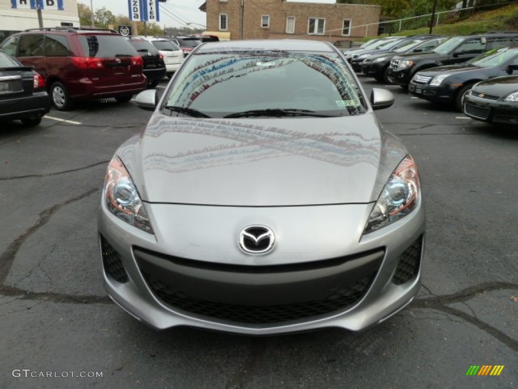 2012 MAZDA3 i Touring 4 Door - Liquid Silver Metallic / Black photo #8