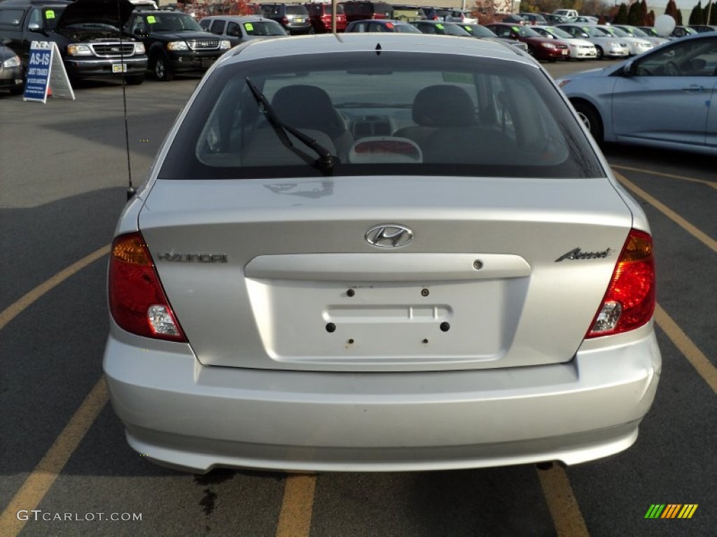 2005 Accent GLS Coupe - Silver Mist / Gray photo #8