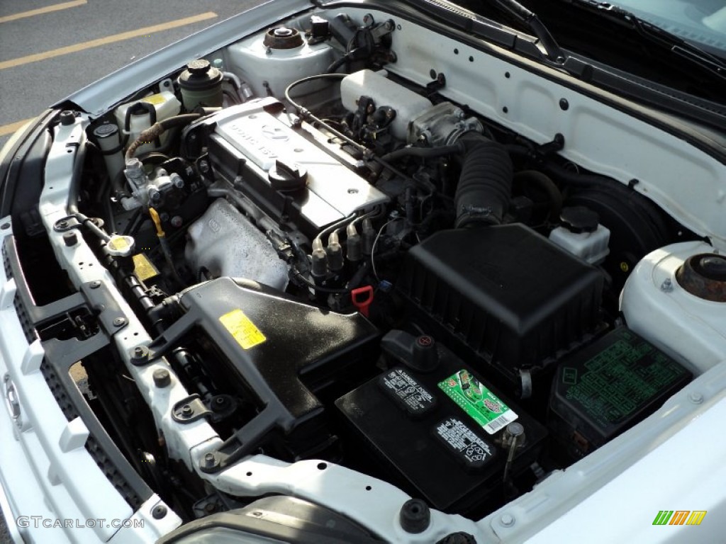 2005 Accent GLS Coupe - Silver Mist / Gray photo #13