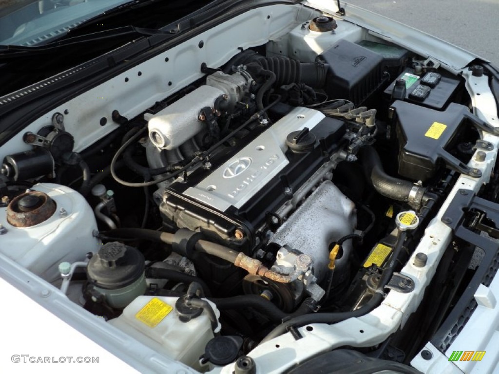 2005 Accent GLS Coupe - Silver Mist / Gray photo #15