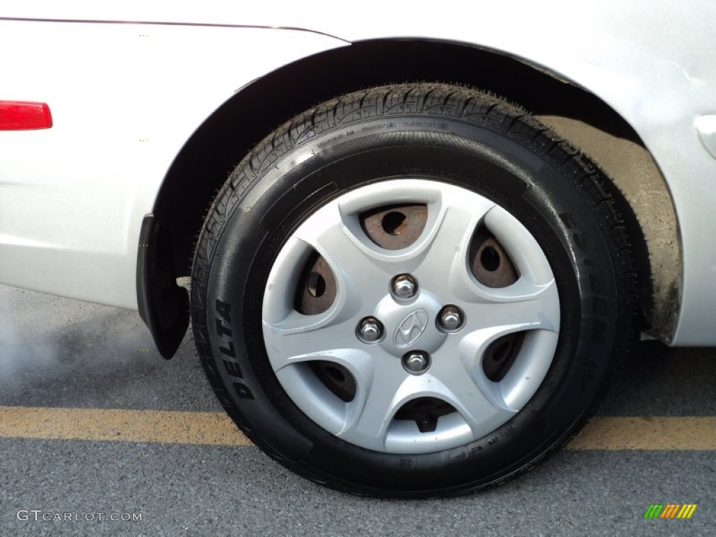 2005 Accent GLS Coupe - Silver Mist / Gray photo #17