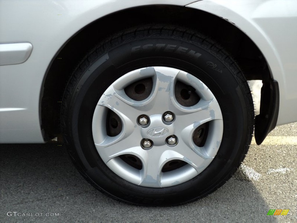 2005 Accent GLS Coupe - Silver Mist / Gray photo #18