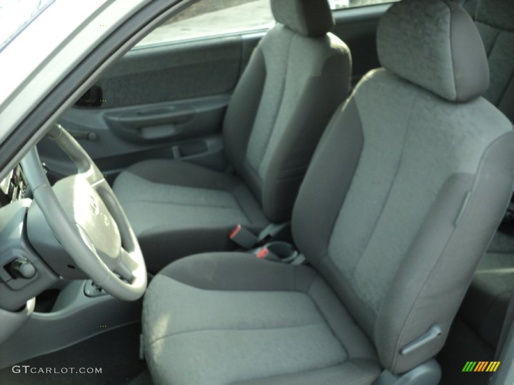 2005 Accent GLS Coupe - Silver Mist / Gray photo #21