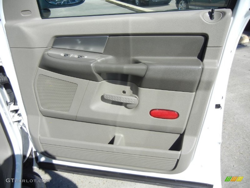 2007 Ram 1500 Lone Star Quad Cab 4x4 - Bright White / Medium Slate Gray photo #7
