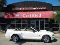 2009 Performance White Ford Mustang V6 Convertible  photo #1
