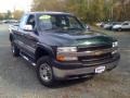 2002 Forest Green Metallic Chevrolet Silverado 2500 LS Extended Cab 4x4 #55875303