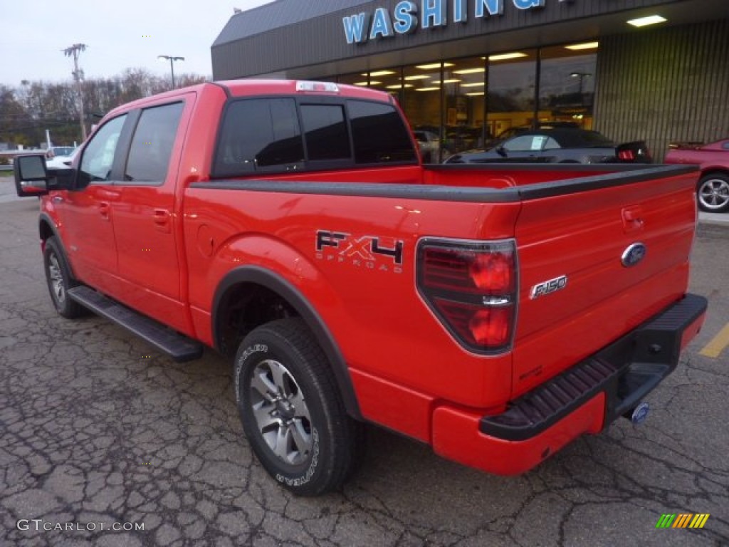 2011 F150 FX4 SuperCrew 4x4 - Race Red / Black photo #2