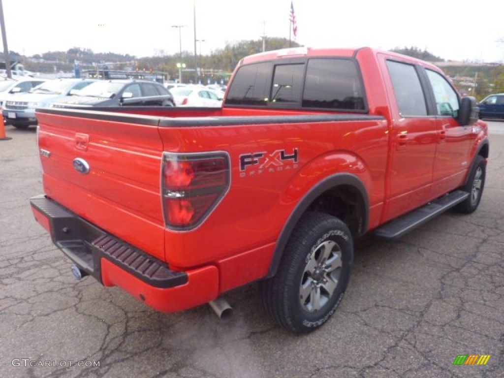 2011 F150 FX4 SuperCrew 4x4 - Race Red / Black photo #4